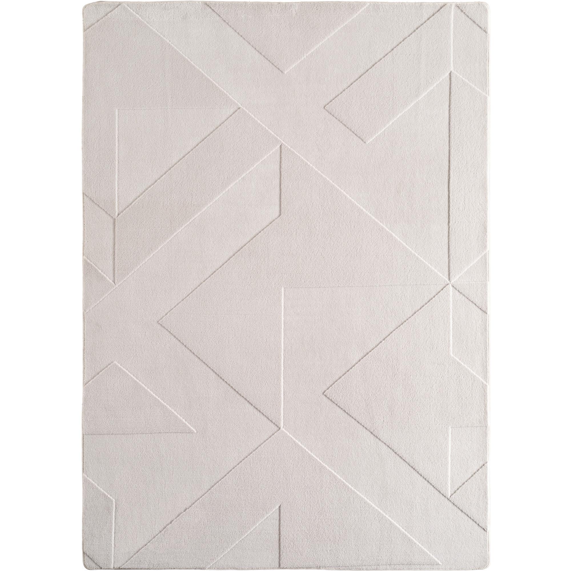 TEPPICH Kurzflor Waschbar LAVAREDO in Creme, geometrisch, 80 x 250 cm - Beige, Textil (250/80cm) - KADIMA DESIGN