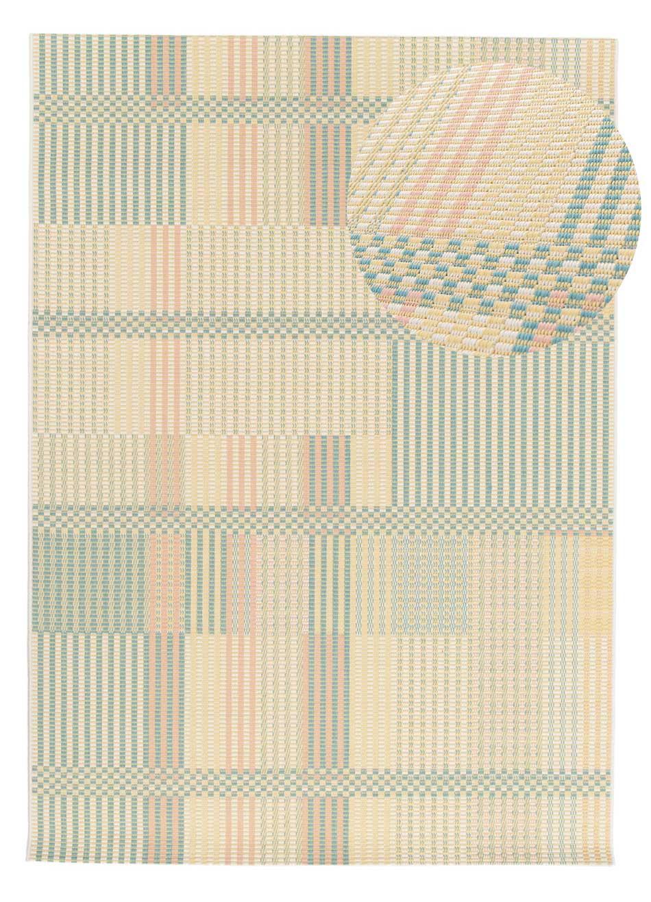 OUTDOORTEPPICH In Pastelltönen Manila 80/150 cm - Pastellblau/Pastellgrün, Textil (80/150cm) - Atticgo