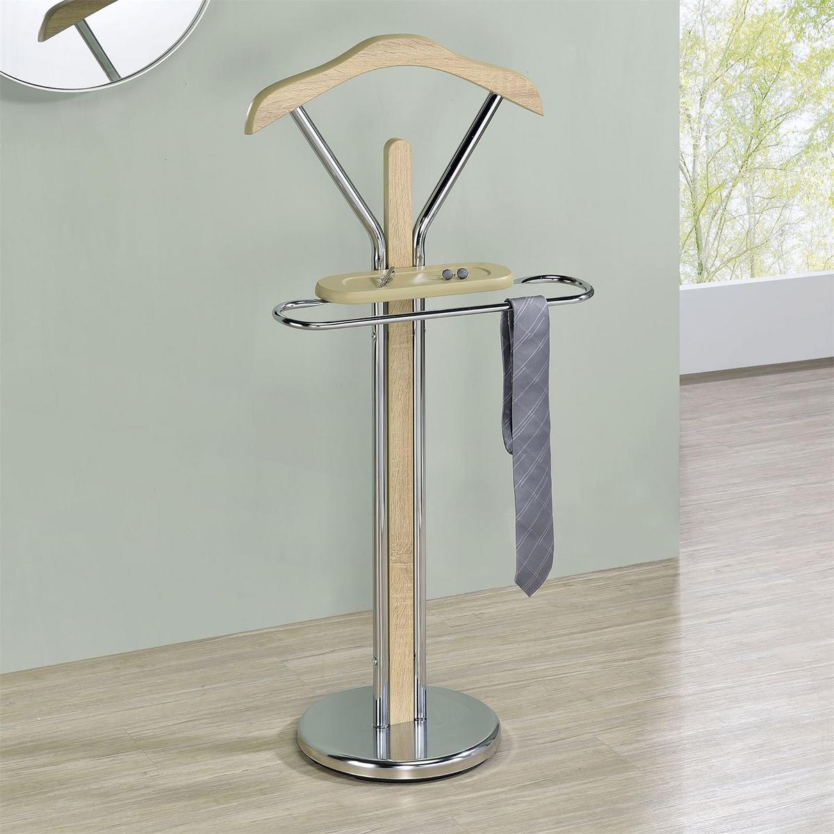 HERRENDIENER GREGOR Sonoma Eiche - Sonoma Eiche, Metall (50/108/27cm) - IDIMEX