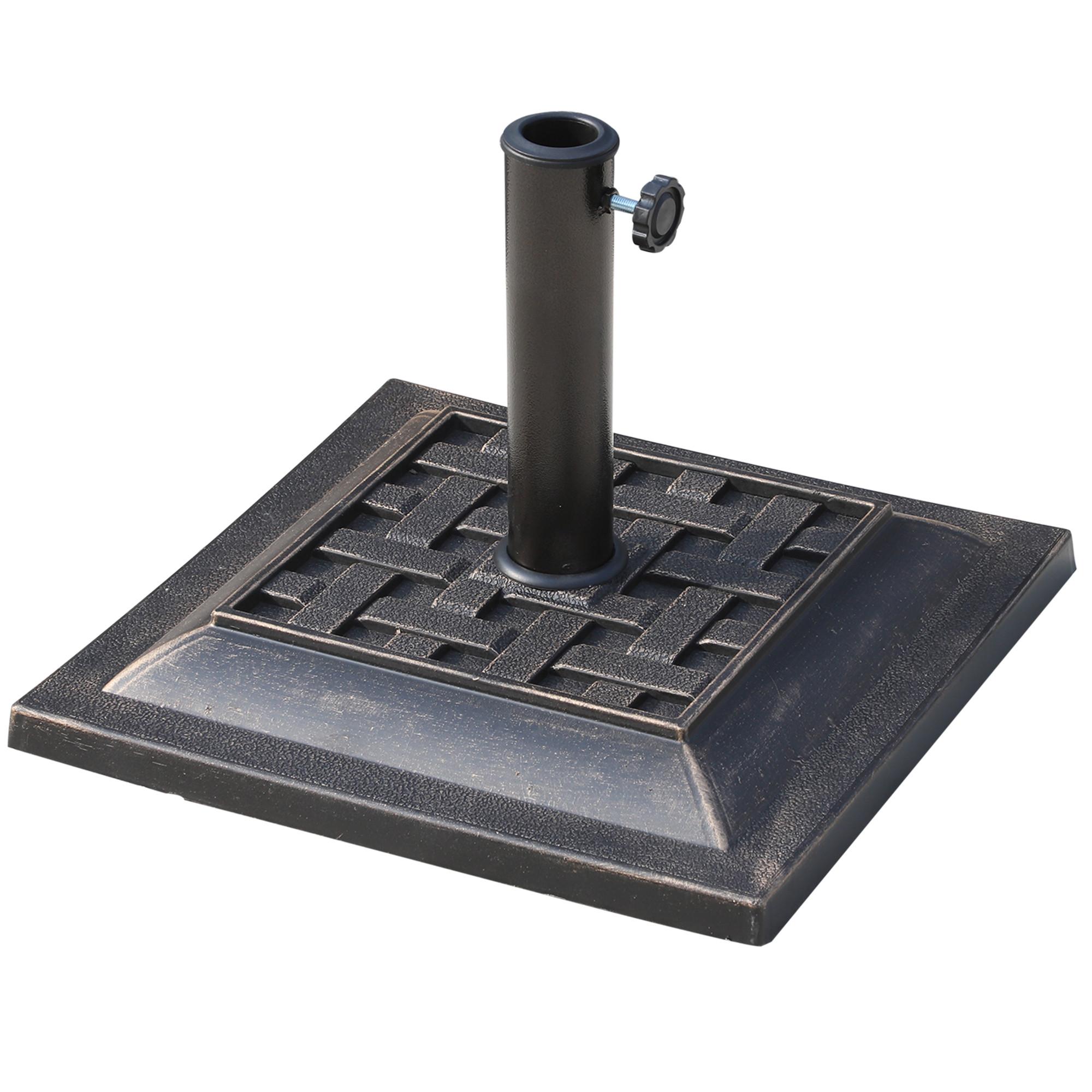 STÄNDER Polyesterharz Bronze - Bronzefarben, Kunststoff (44/44cm) - Outsunny