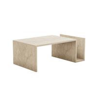 COUCHTISCH - memo 86,8/50/32,4 cm - Beige, Holzwerkstoff (76/76/5cm) - Calicosy