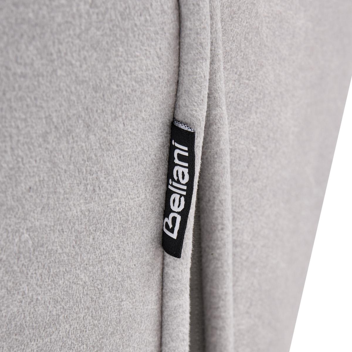 SESSEL Samtstoff Hellgrau Gressela - Hellgrau/Schwarz, Textil (67/87/67cm) - Beliani