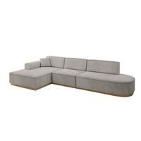 ECKSOFA Ottomane Links IREA-L2-v2 - 328x171x83 cm Hellbraun - Hellbraun, Holzwerkstoff/Textil (328/171cm) - ALTDECOR
