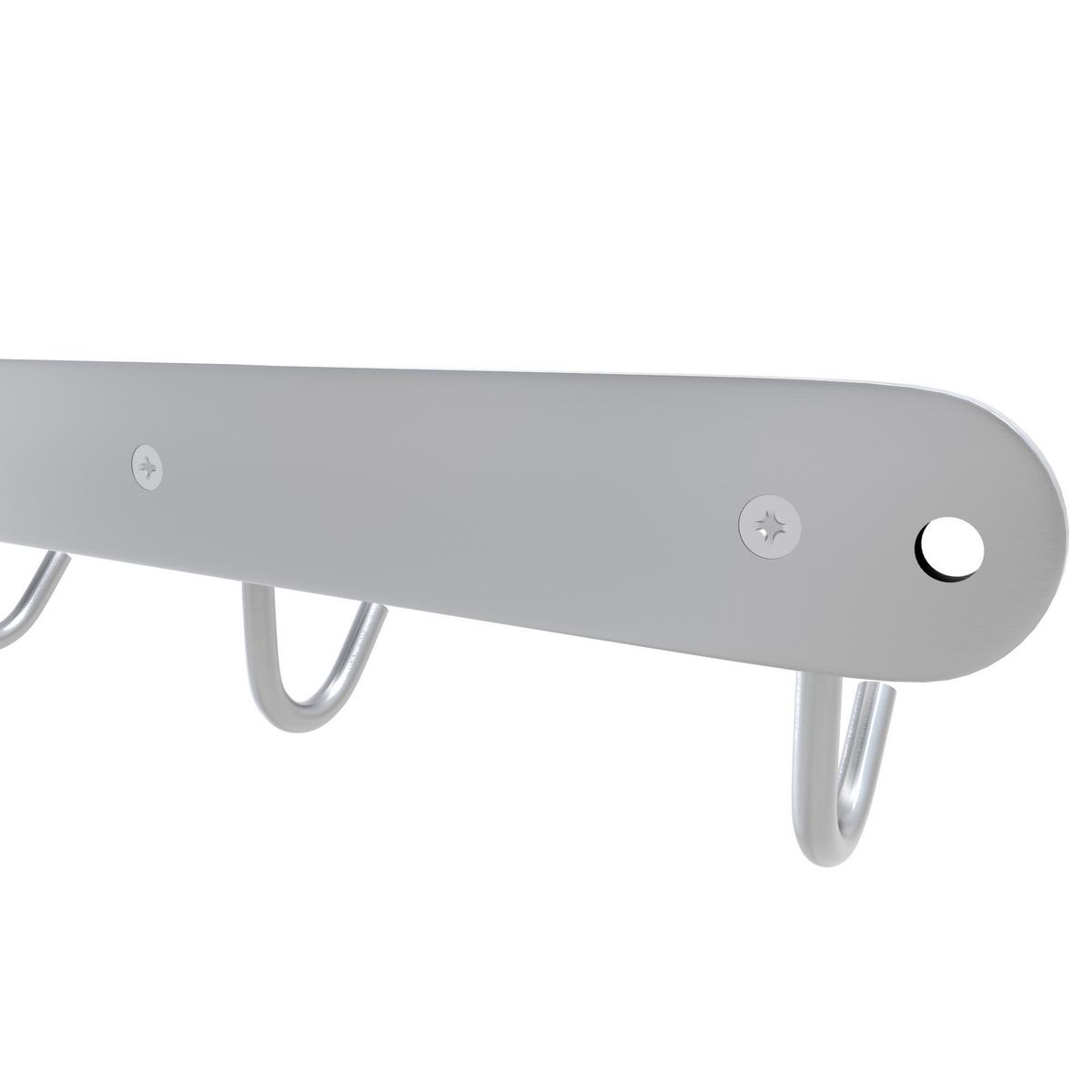GARDEROBENLEISTE 22/5.5/5.5 cm - Silberfarben, Metall (5.5/5.5/22cm) - Intirilife