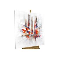 ÖLGEMÄLDE 80/80 cm - Silberfarben, Holz/Textil (80/80cm) - KUNSTLOFT