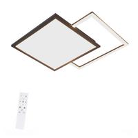 LED-DECKENLEUCHTE Carl 53/53/5 cm - Schwarz, Metall (53/53/5cm) - Nettlife