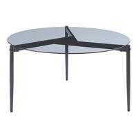 COUCHTISCH Ulökantaa 80/40 cm - Grau, Glas/Metall (40/40/80cm) - [en.casa]