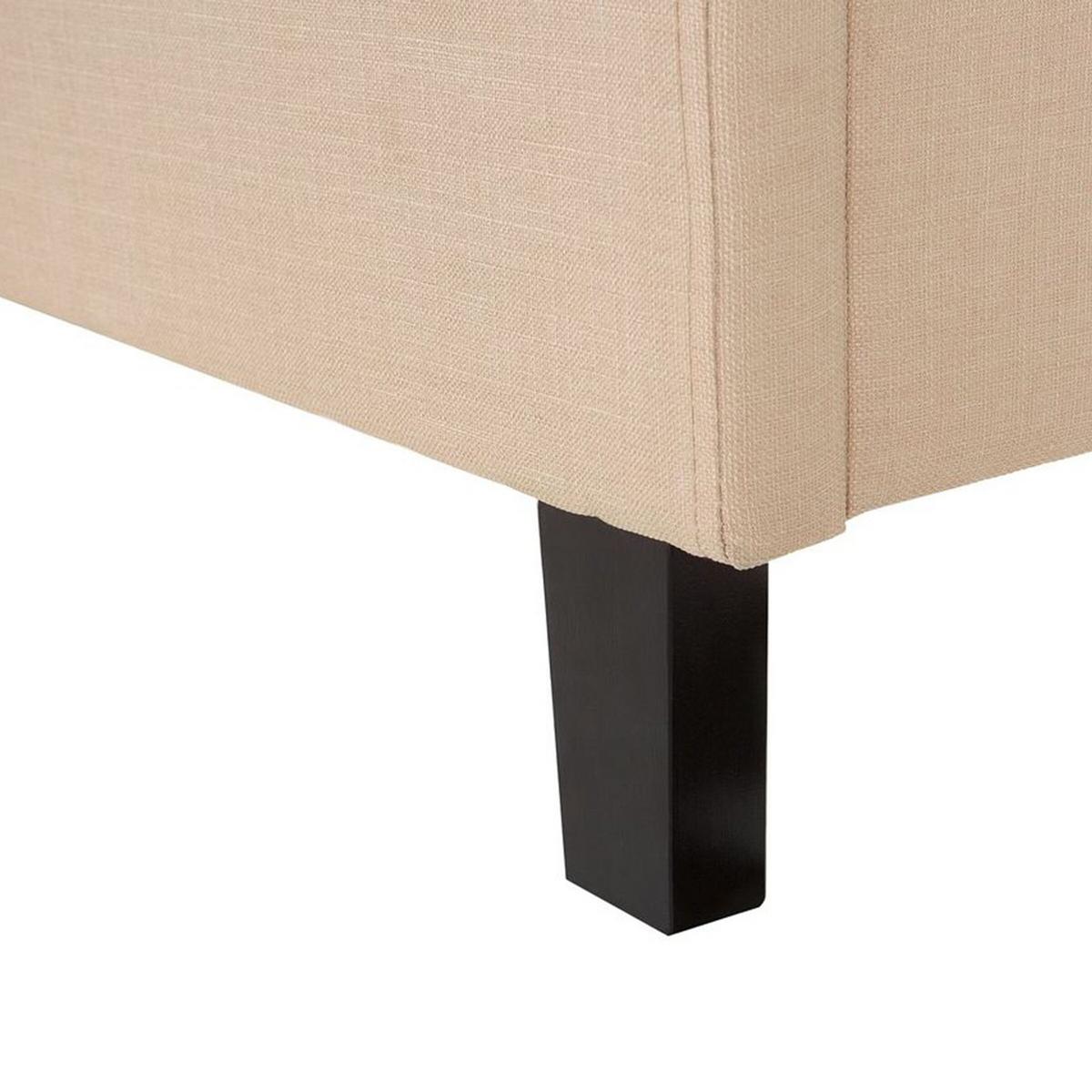 POLSTERBETT 160/200cm Beige Montpellier - Beige, Textil (160/200cm) - Beliani