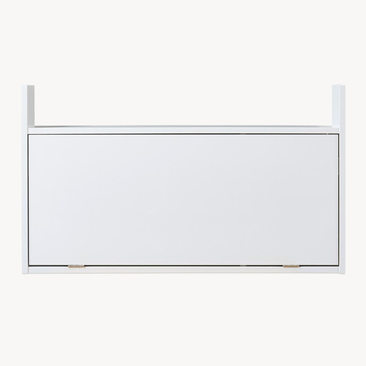 WANDSCHREIBTISCH Rautalampi - Weiß, Holzwerkstoff (83/48/14.5cm) - [en.casa]