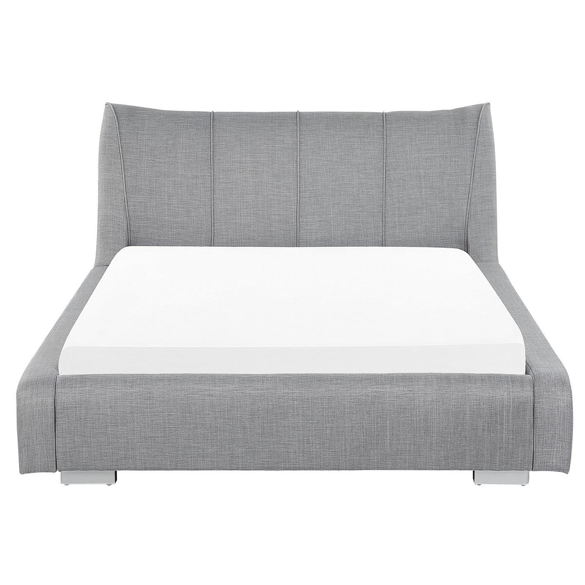 POLSTERBETT 140/200cm Hellgrau Nantes - Hellgrau, Textil (140/200cm) - Beliani