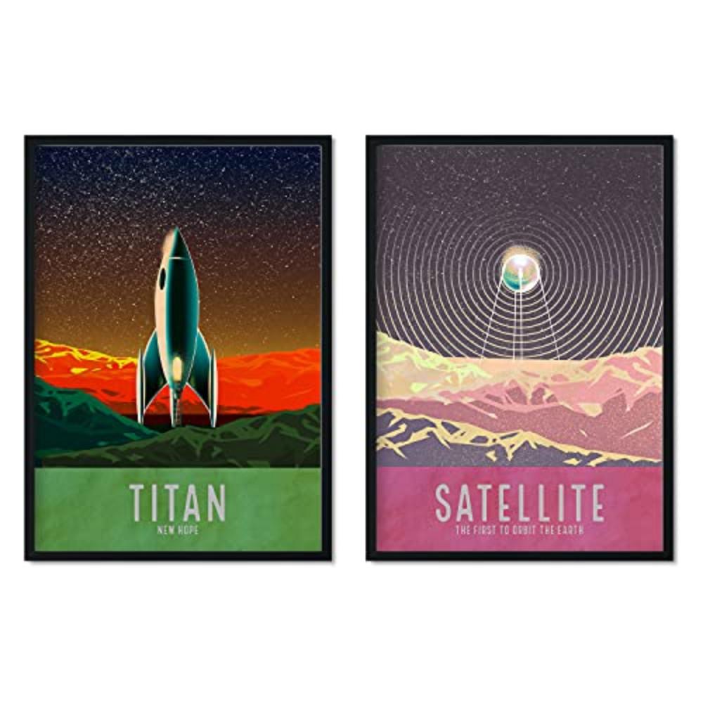 POSTER Set Mit 2 Landeblätter A3 Rahmenlos - Klar, Papier (29.7/5/42cm) - Nacnic