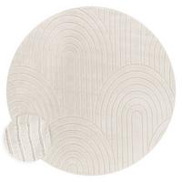 HOCHFLORTEPPICH Creme Ø 160 cm - Creme, Kunststoff (160/160cm) - TT Home