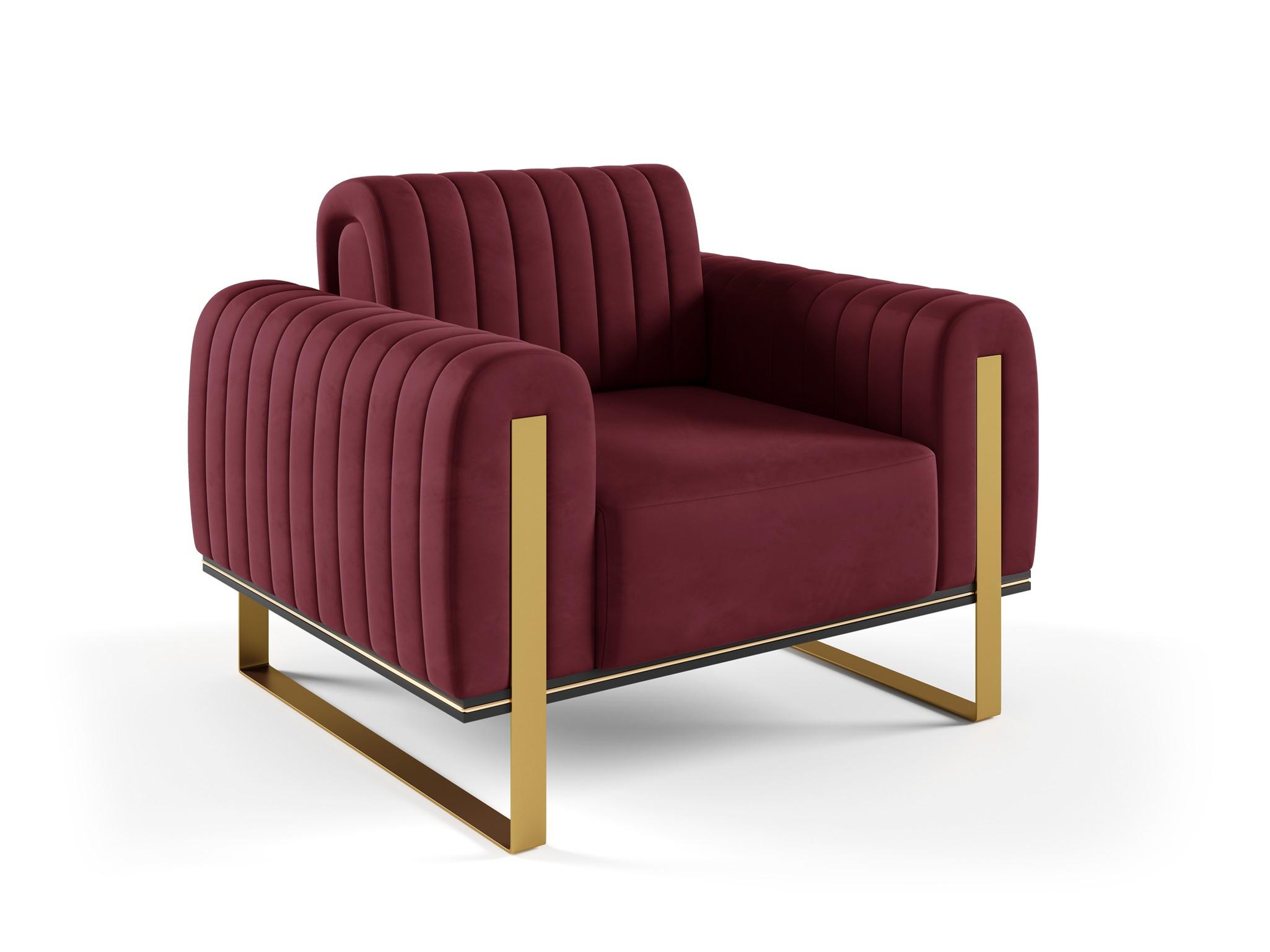 SESSEL Valerie - Rot, Holzwerkstoff/Textil (106/79/90cm) - Fun Möbel
