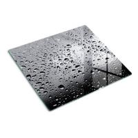 GLASPLATTE 60x52 cm Wassertropfen - Grau, Glas (60/0.4/52cm) - TULUP