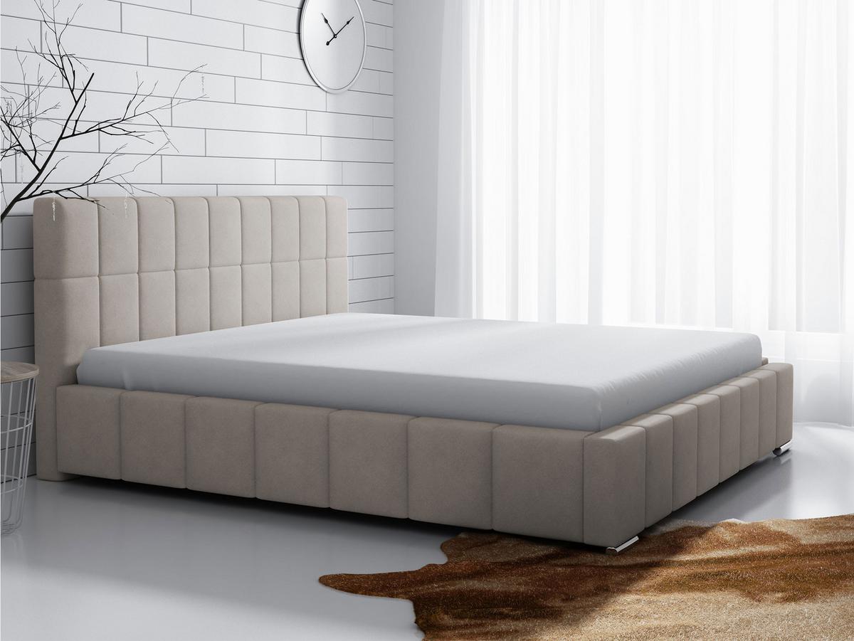 POLSTERBETT Leo - Beige, Holz (160/200cm) - MIRJAN24