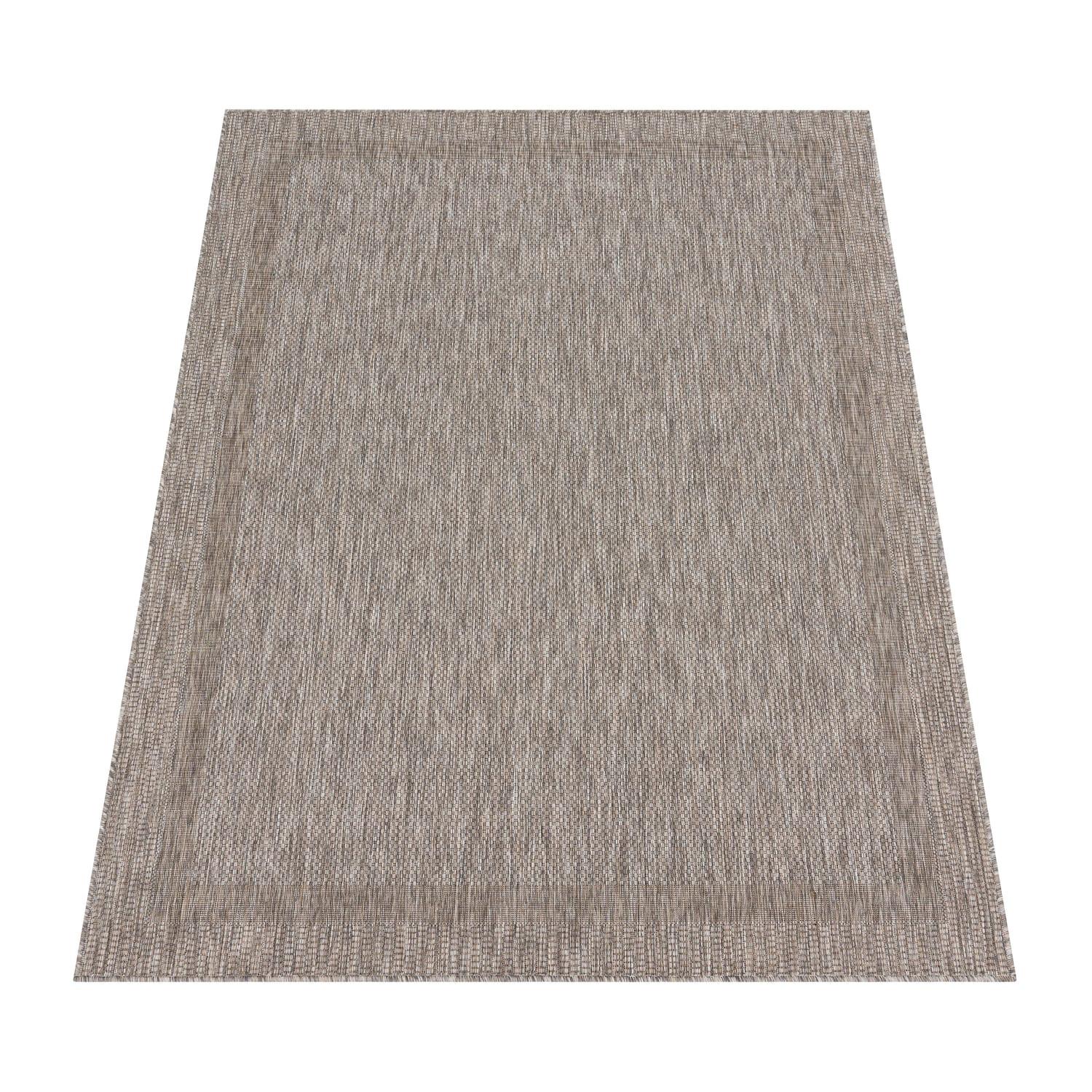 OUTDOORTEPPICH, mit Bordüre, aus Polypropylen, Natur, 80 x 150 cm - Beige, Textil (150/80cm) - KADIMA DESIGN