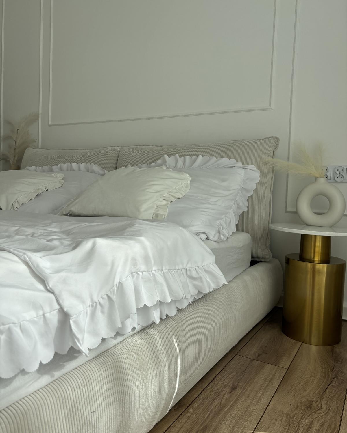 WASSERBETT 180x200 cm Beige Vinay - Beige, Textil (180/200cm) - Beliani