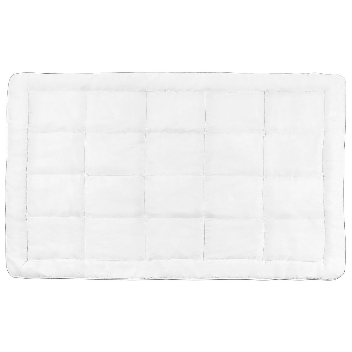 BETTDECKE Mikrofaser Mittelwarm 135/200 cm Howerla - Weiß, Textil (200/135cm) - Beliani