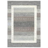 HANDWEBTEPPICH Memu 200x300 cm - Silberfarben, Textil (200/300cm) - THEKO