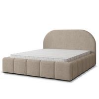 POLSTERBETT FLUSSO 180x200 cm mit Bettkästen - Beige - Beige, Holz (180/200cm) - MASSENO