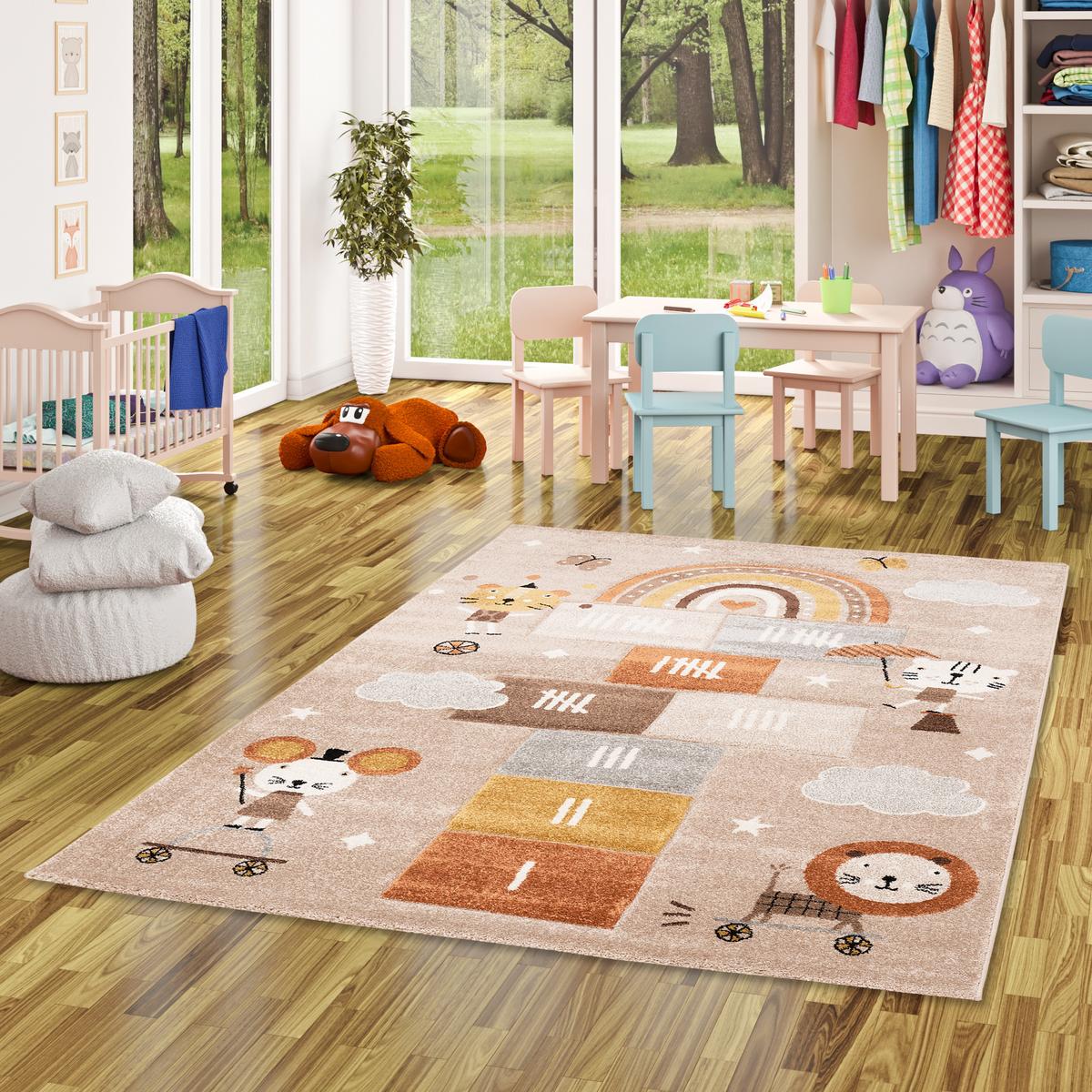 KINDER TEPPICH MAUI KIDS SPIELWELT - Beige, Textil (120/170cm) - Pergamon