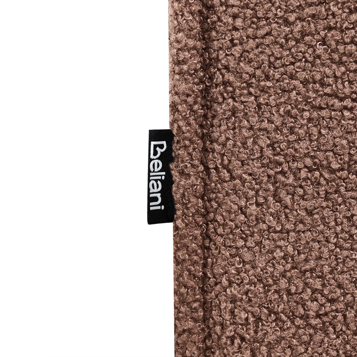 OTTOMANE Bouclé Braun Axebo - Braun, Textil (70/42/70cm) - Beliani