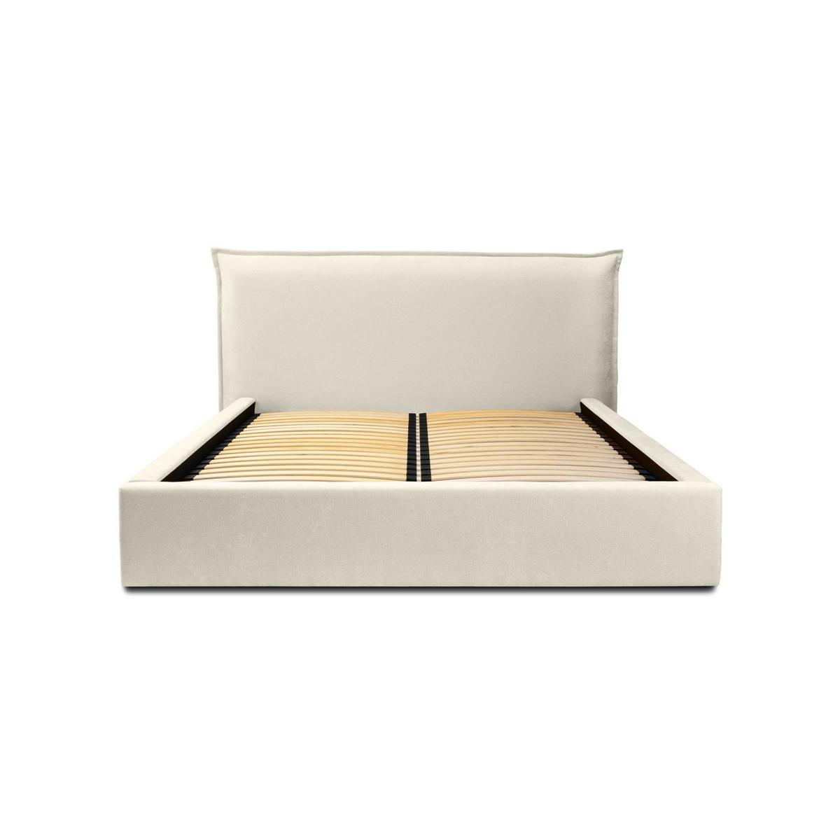 POLSTERBETT Amada Komplettset - Creme, Holzwerkstoff/Textil (180/200cm) - Fun Möbel