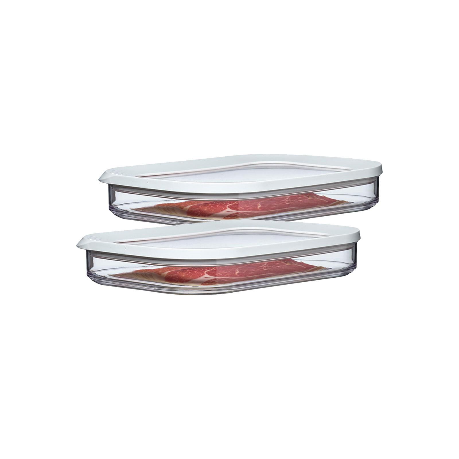 AUFSCHNITTDOSEN Modula transparent 550 ml 2er Set - Transparent, Kunststoff (16/3.7/2cm) - Mepal