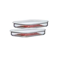 AUFSCHNITTDOSEN Modula transparent 550 ml 2er Set - Transparent, Kunststoff (16/3.7/2cm) - Mepal