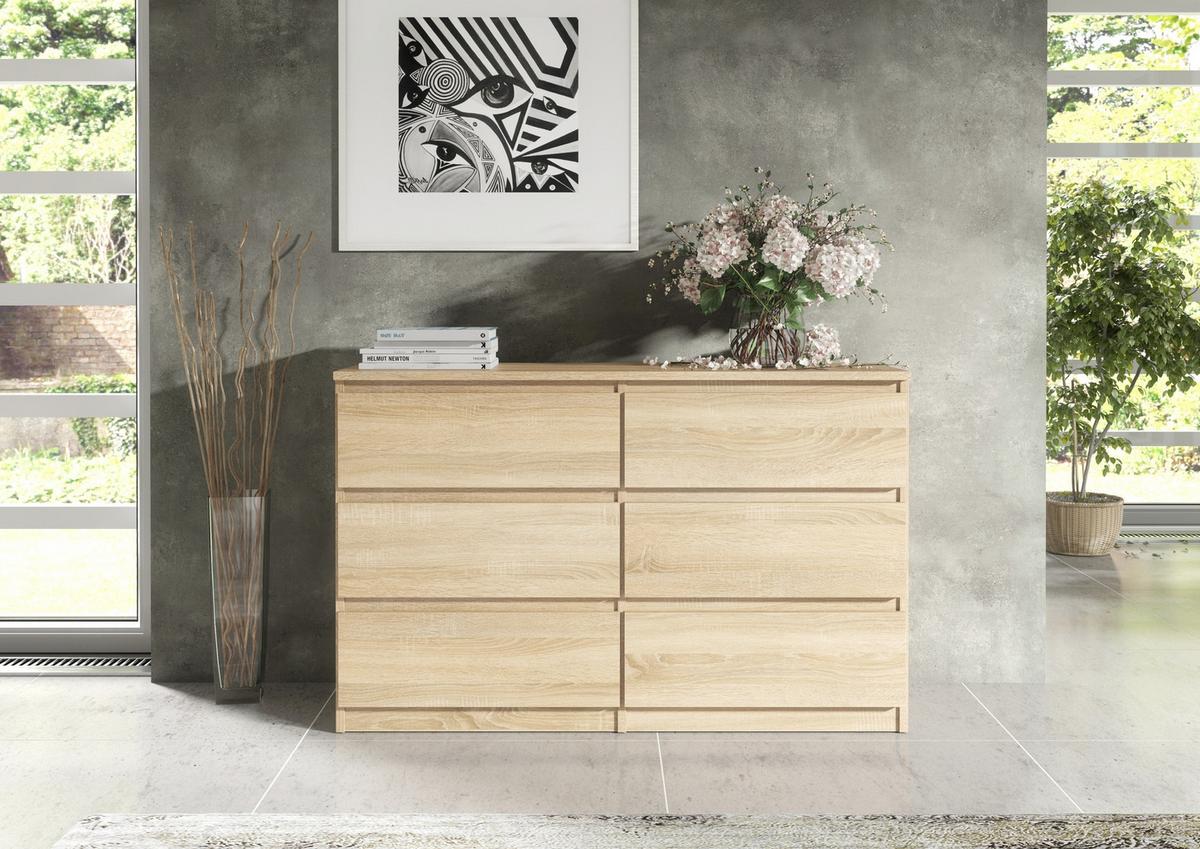 KOMMODE Sonoma 120/79/39 - Sonoma Eiche, Holzwerkstoff (120/79/39cm) - RAUMHIRSCH FURNITURE
