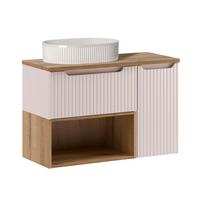 WASCHTISCH 90.4cm Riva Kaschmir - Beige, Holzwerkstoff (90.4/60/40cm) - Petits-meubles