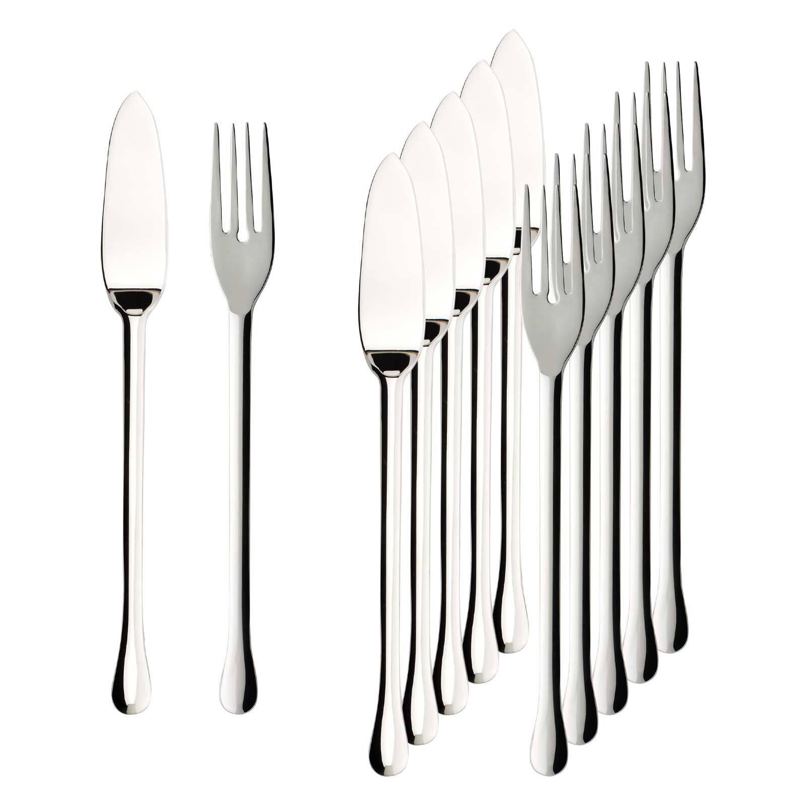 FISCHBESTECK Victor silber 12-tlg. - Silberfarben, Metall - Villeroy & Boch