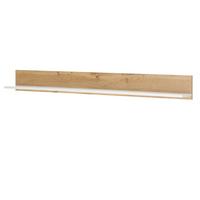 AKTENREGAL Weiß matt, Eiche Wotan 100 cm, Wandregal für Homeoffice und Büro - Eiche Wotan/Weiß, Holzwerkstoff (100/15/17cm) - Furn.Design
