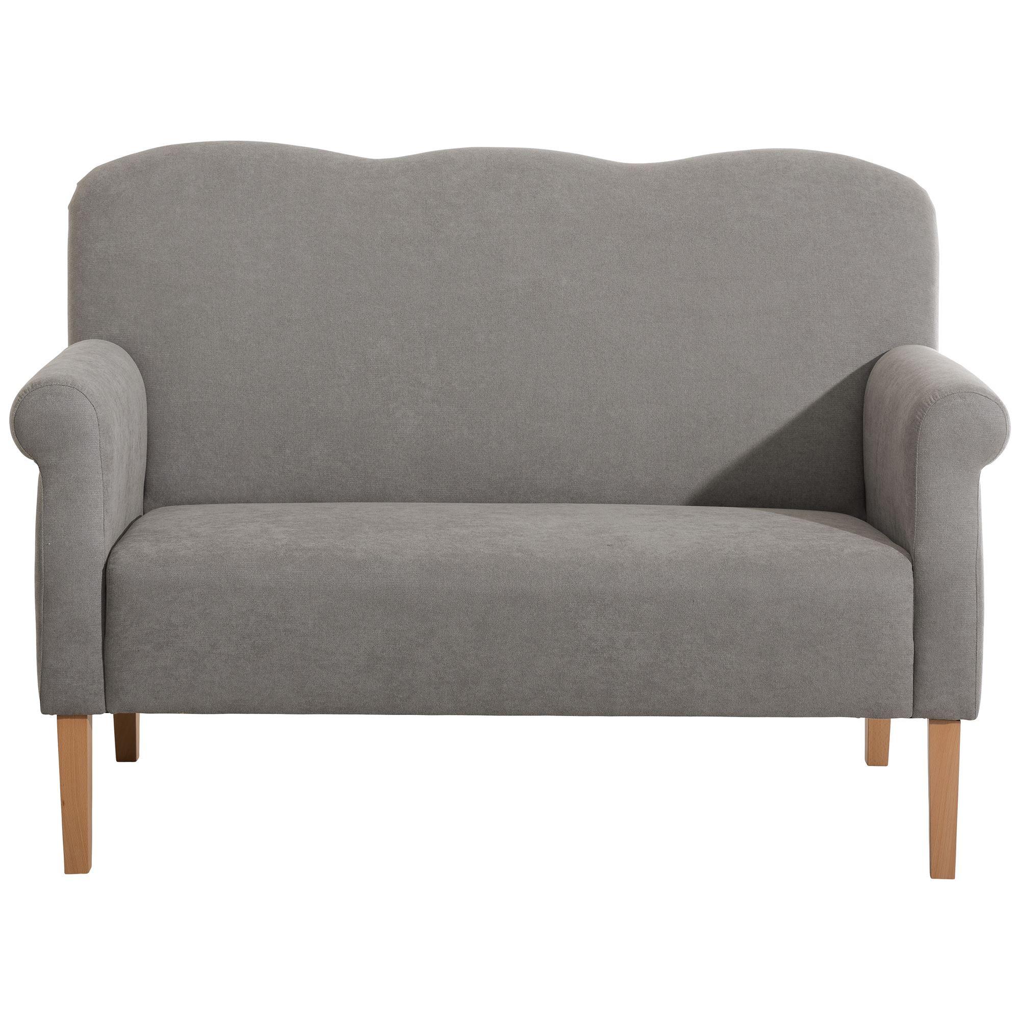 DININGSOFA Karin Flachgewebe hellgrau - Hellgrau, Kunststoff (84/103/147cm) - 58aufmkessel