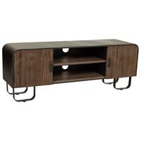 UNTERSCHRANK aus Holz und Metall 150x42x58 cm - Braun, Metall (150/58/42cm) - Wanderlust