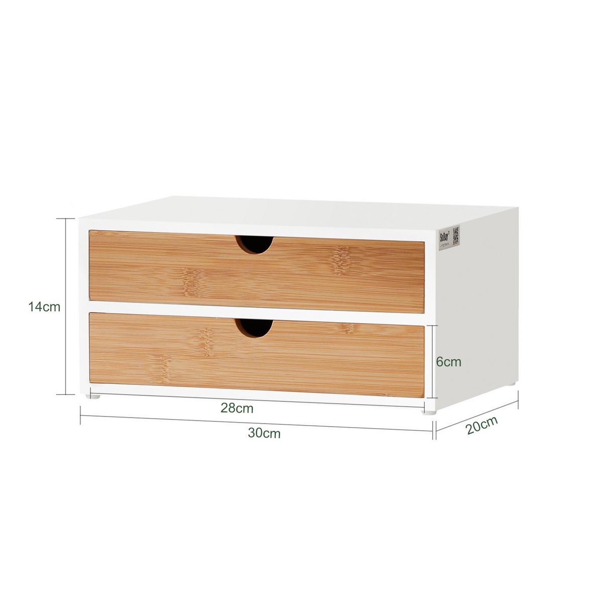 KAFFEE-KAPSELSTÄNDER Weiß-Natur - Naturfarben, Holzwerkstoff (30/14/20cm) - SoBuy