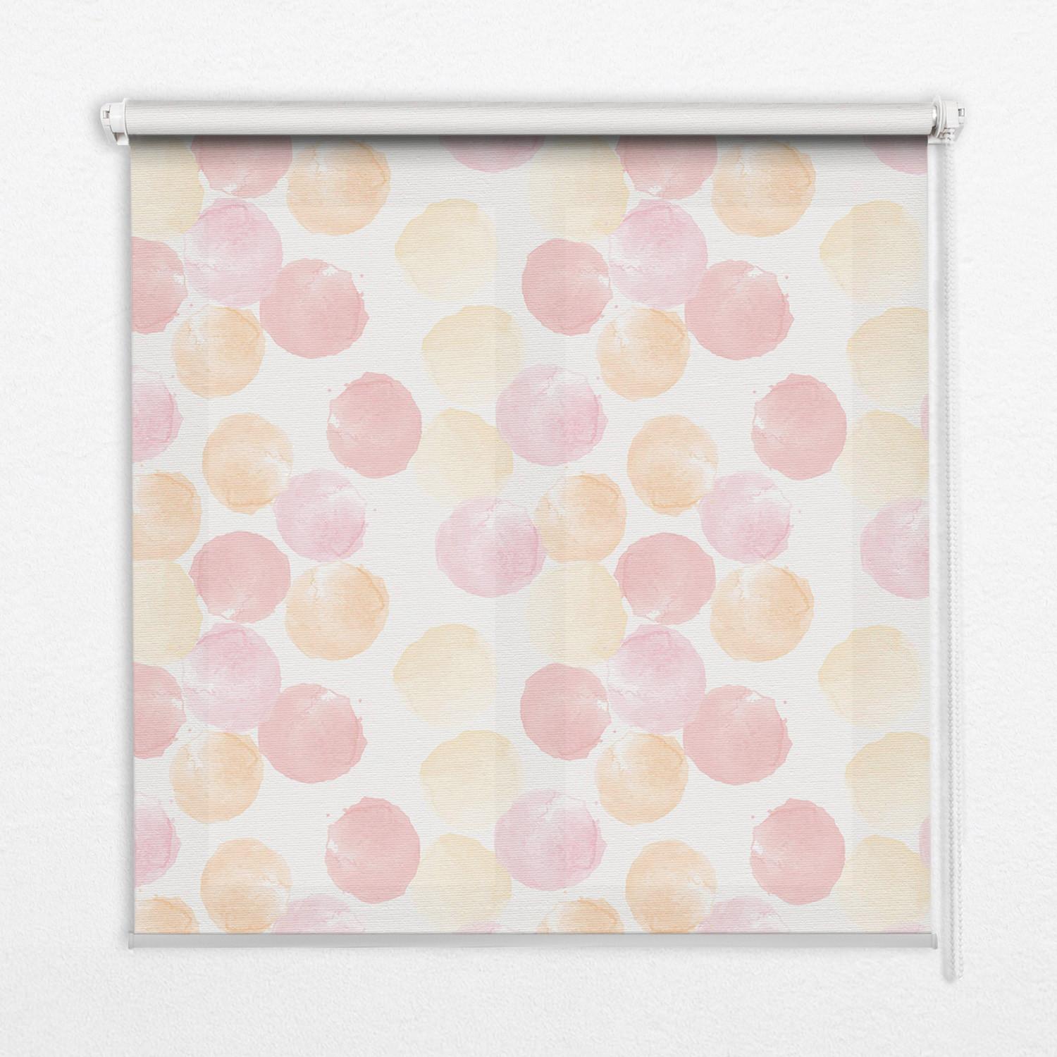 INNENROLLO - Fensterrollo - Rollo - 90x140 cm - Bunte Flecken - Pink, Kunststoff (90/140/0.5cm) - TULUP