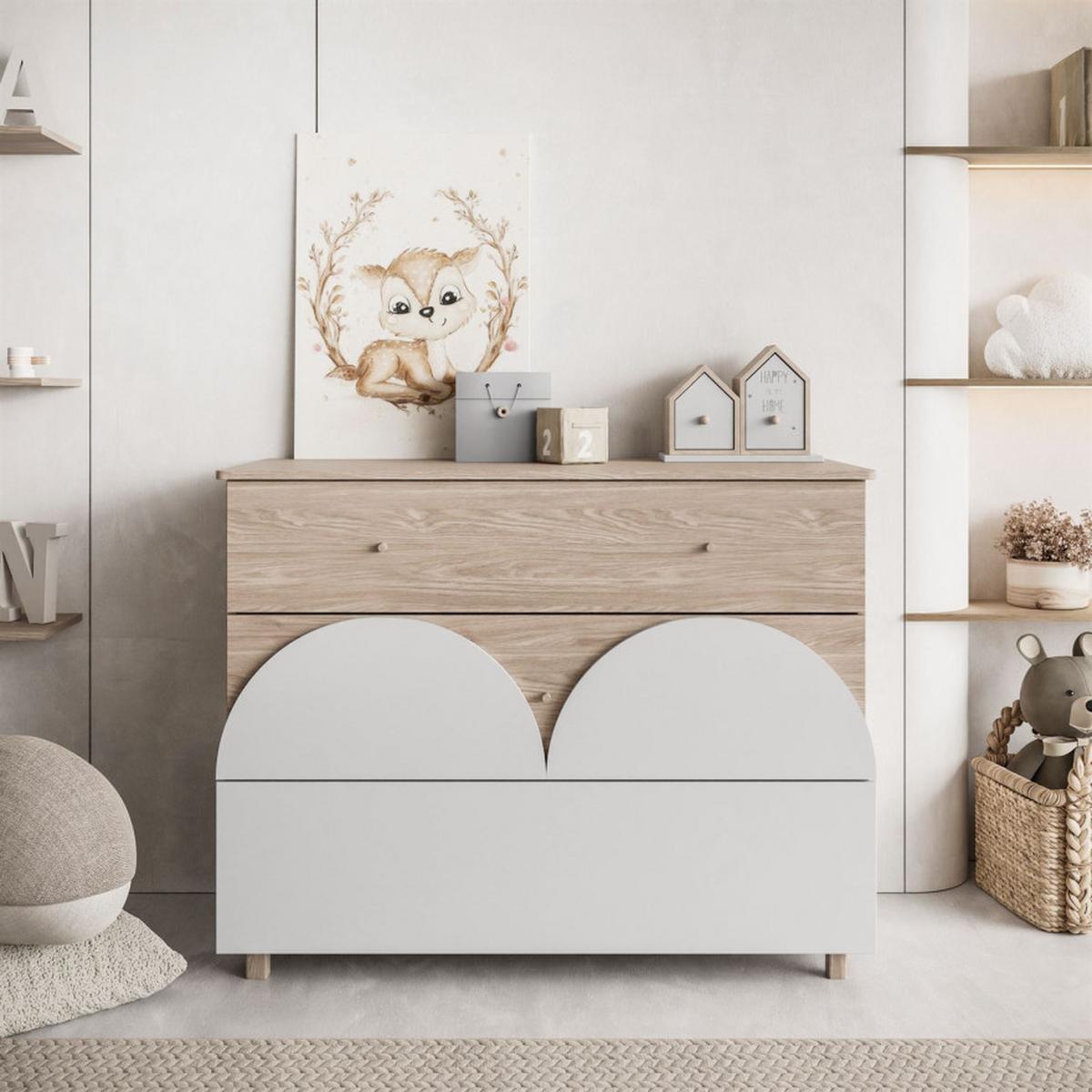 KOMMODE mit Schubladen BLOOM - Kaschmir, Holzwerkstoff (120/93/52cm) - Lookway