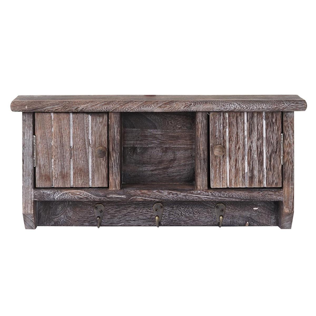 SCHLÜSSELBRETT Braun - Braun, Holz (40/19/8cm) - MCW