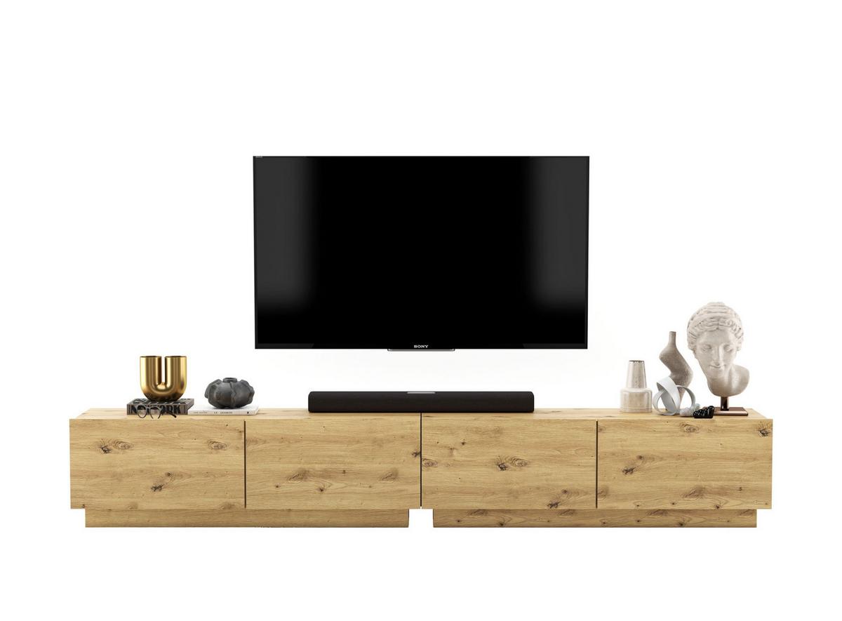 TV-LOWBOARD 2-er Set Enjoy Eiche Artisan Matt Loft 120 cm - Eiche Artisan, Holzwerkstoff (240/37/35cm) - Meble Lindner