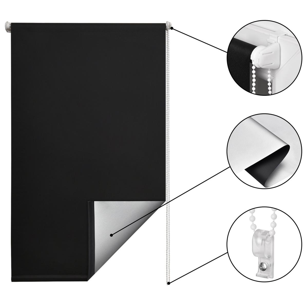 THERMOROLLO SolReflect T24 105x160cm Schwarz - Schwarz, Kunststoff (105/160cm) - Sol Royal