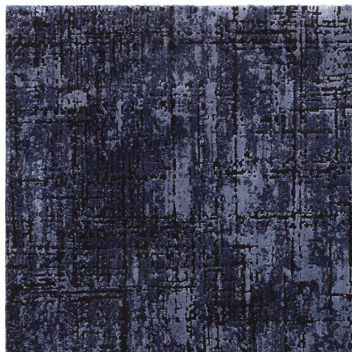 TEPPICH TIBER-Rom, abstrakt, Dunkelblau, 160 x 230 cm - Blau, Textil (230/160cm) - KADIMA DESIGN