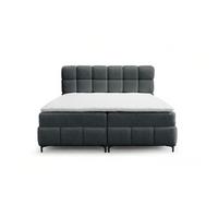 BOXBETT Sophie In Rolf - Dunkelgrau, Holzwerkstoff/Textil (140/200cm) - Fun Möbel