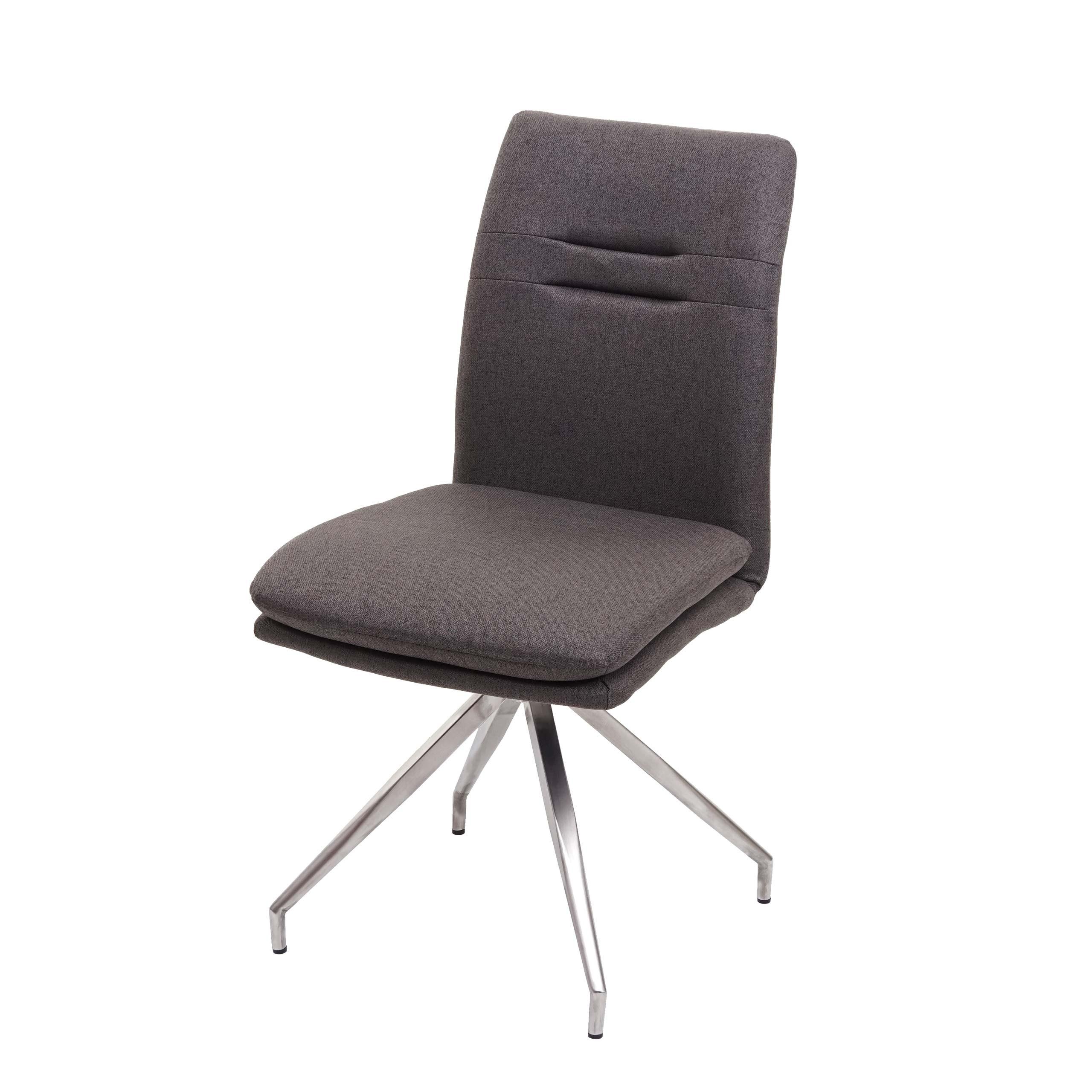 ESSZIMMERSTUHL Grau - Braun/Grau, Textil (47/90/60cm) - MCW