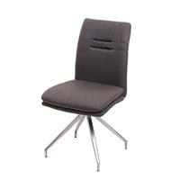 ESSZIMMERSTUHL Grau - Braun/Grau, Textil (47/90/60cm) - MCW