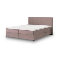BOXBETT TORREL 180x200 cm mit Matratze und Topper - Rosa - Rosa, Holz (180/200cm) - MASSENO