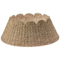 WEIHNACHTSBAUMKRAGEN 24 cm Naturfarben Givre - Naturfarben, Naturmaterialien (24cm) - Beliani