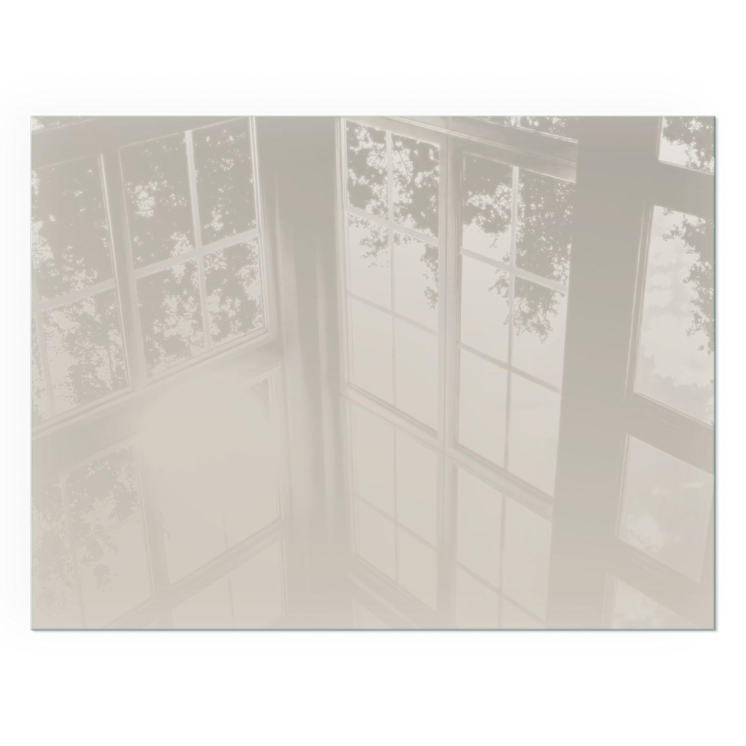 GLASPLATTE für Kamin 80x60 cm - Creme, Glas (80/60/0.4cm) - TULUP
