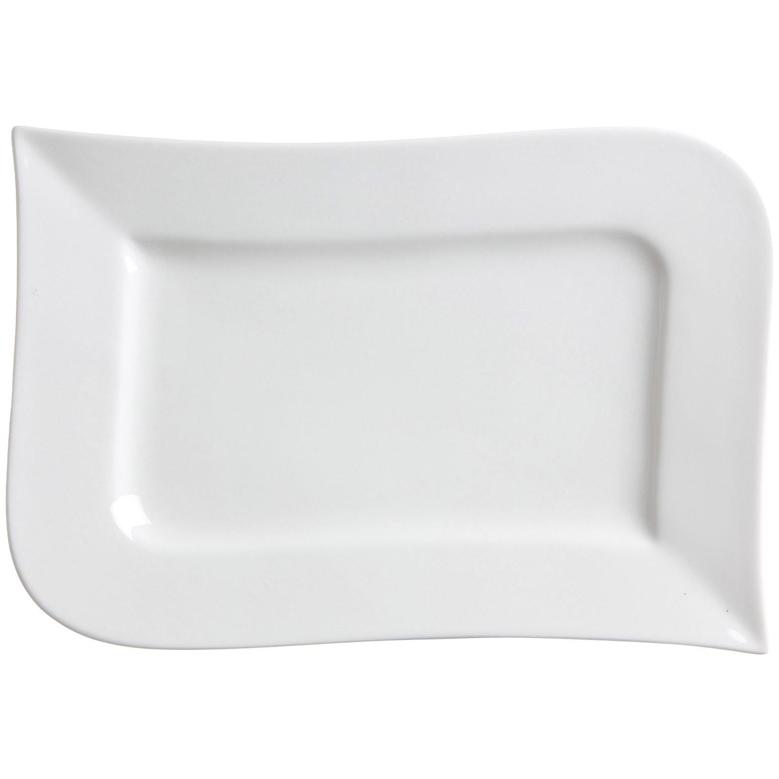 SERVIERPLATTE Melodie weiß 36 x 23 cm - Weiß, Keramik (23/3/36cm) - Ritzenhoff Breker