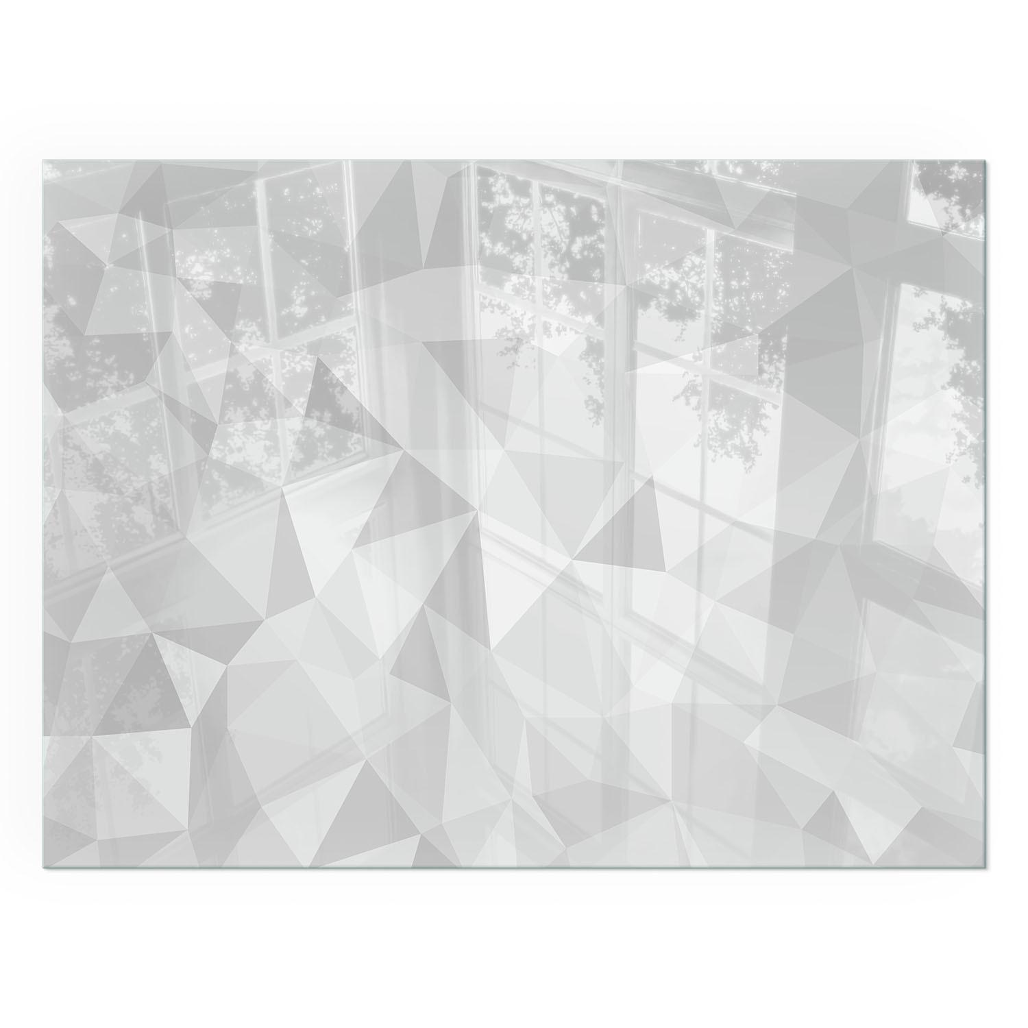 GLASPLATTE für Kamin 80x60 cm - Grau, Glas (80/60/0.4cm) - TULUP